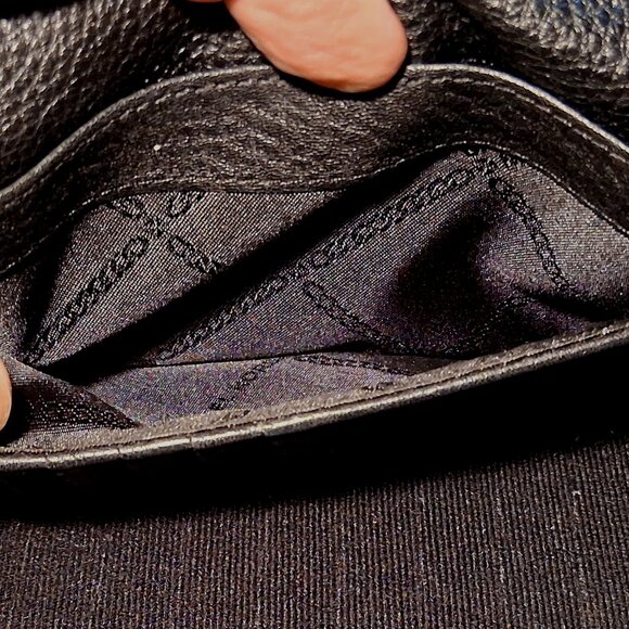 Michael Kors Wallet Large Lillie Gusset Carryall Black Soft Pebbled Leather - Picture 9 of 15